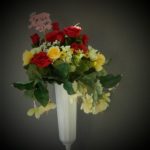 mothers day vase roses begonias