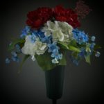 fathers day vase peony hydrangeas